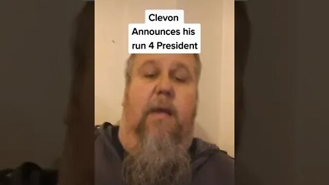 Clevon Cleverton annouces he is running for President under the party of Common Sense