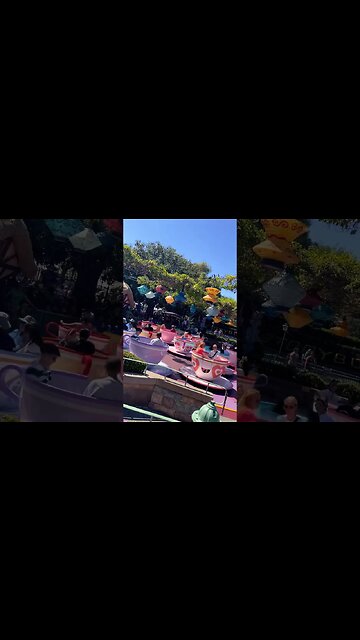 Take a spin on the Mad Tea Party at Disneyland #disneyland #teacups #aliceinwonderland