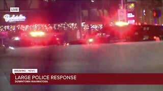 Large police response in downtown Wauwatosa