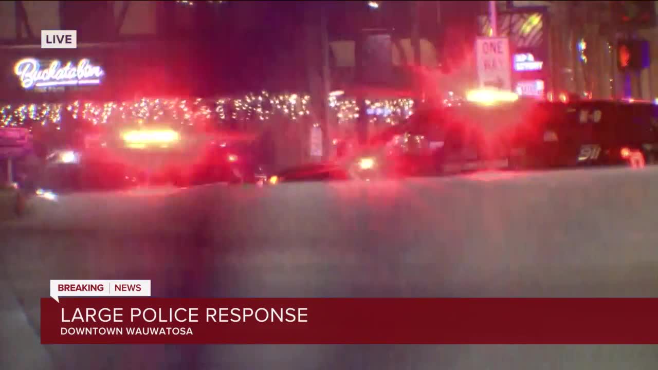 Large police response in downtown Wauwatosa