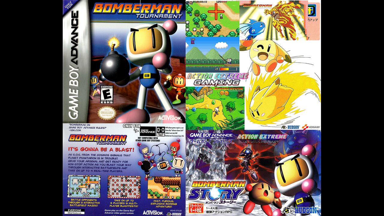 Action Extreme Gaming 2024 - Bomberman Tournament (Game Boy Advance) (Part 1) A Bomberman game with Zelda + Pokemon Gameplay Elements [Reupload]