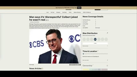 Stephen Colbert doubted existence of man Tudor Dixon cited in debate — but he's real