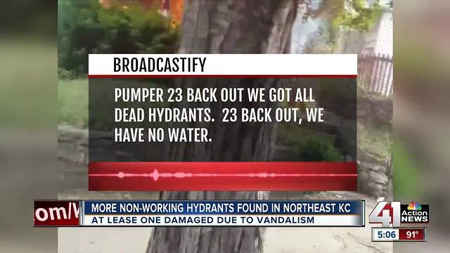 Fire hydrants not working during 16th and Oakley house fire