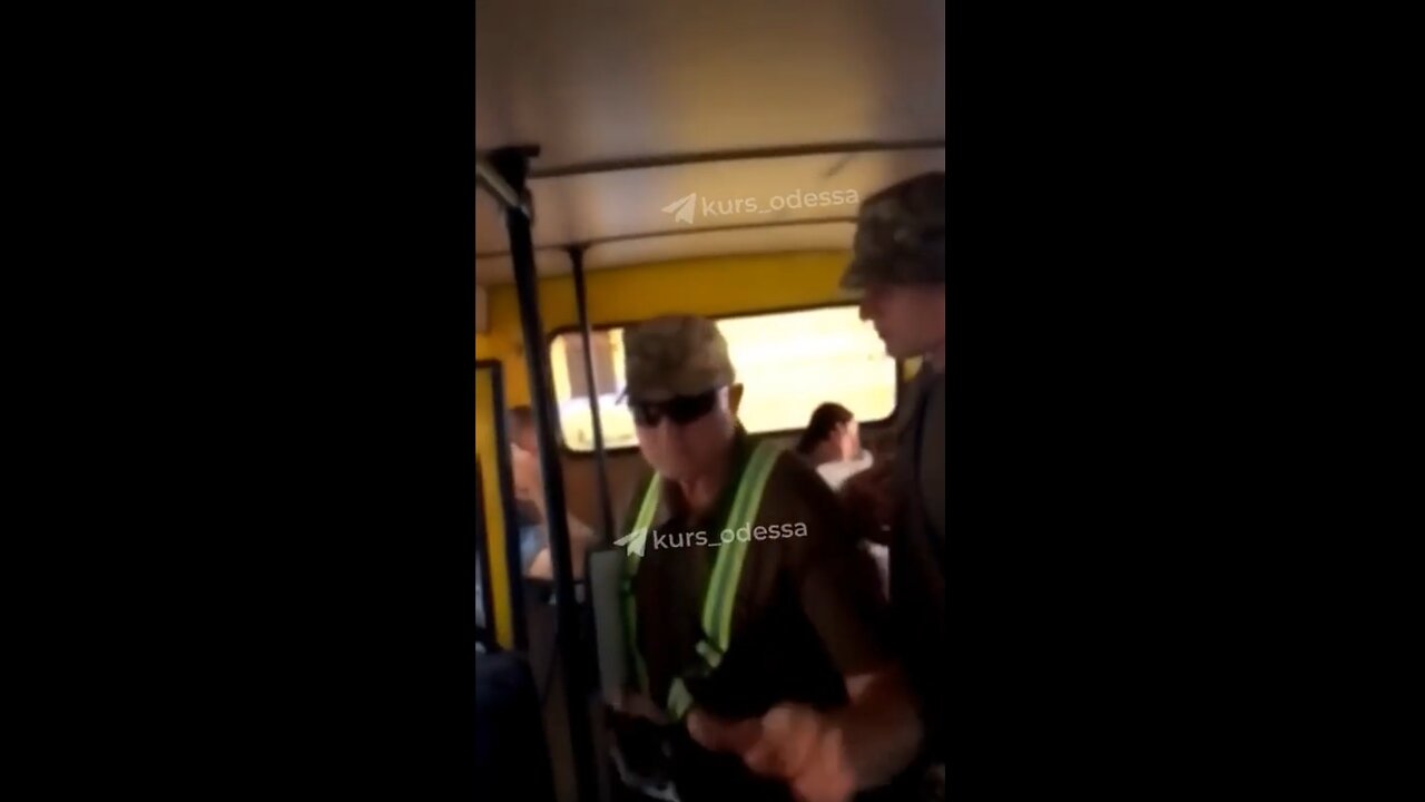 Ukrainian civilian in conflict with the TCC abductors from the Ukrainian Zelensky regime. Odessa