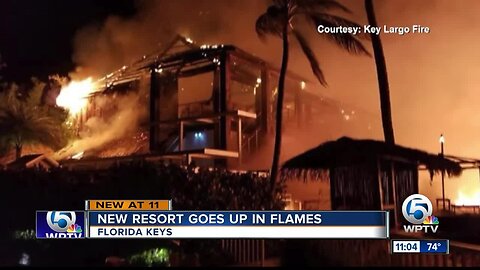 New resort goes up in flames in the Florida Keys