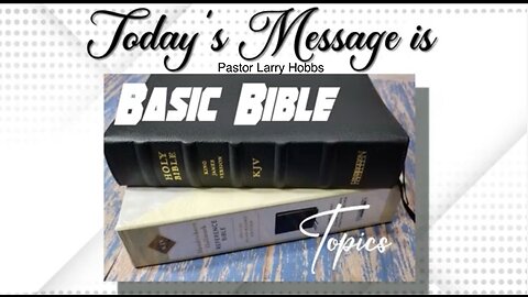 "Excuses" "Basic Bible Topics"