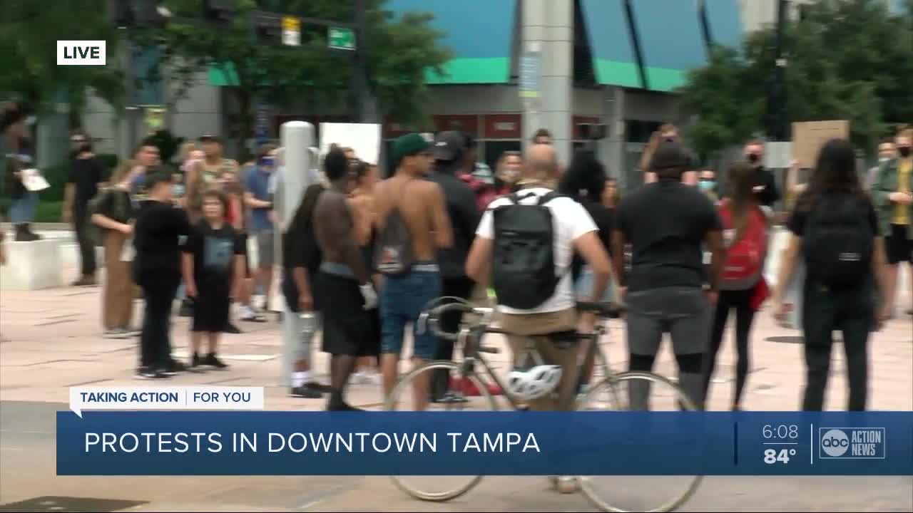 Protests in Downtown Tampa