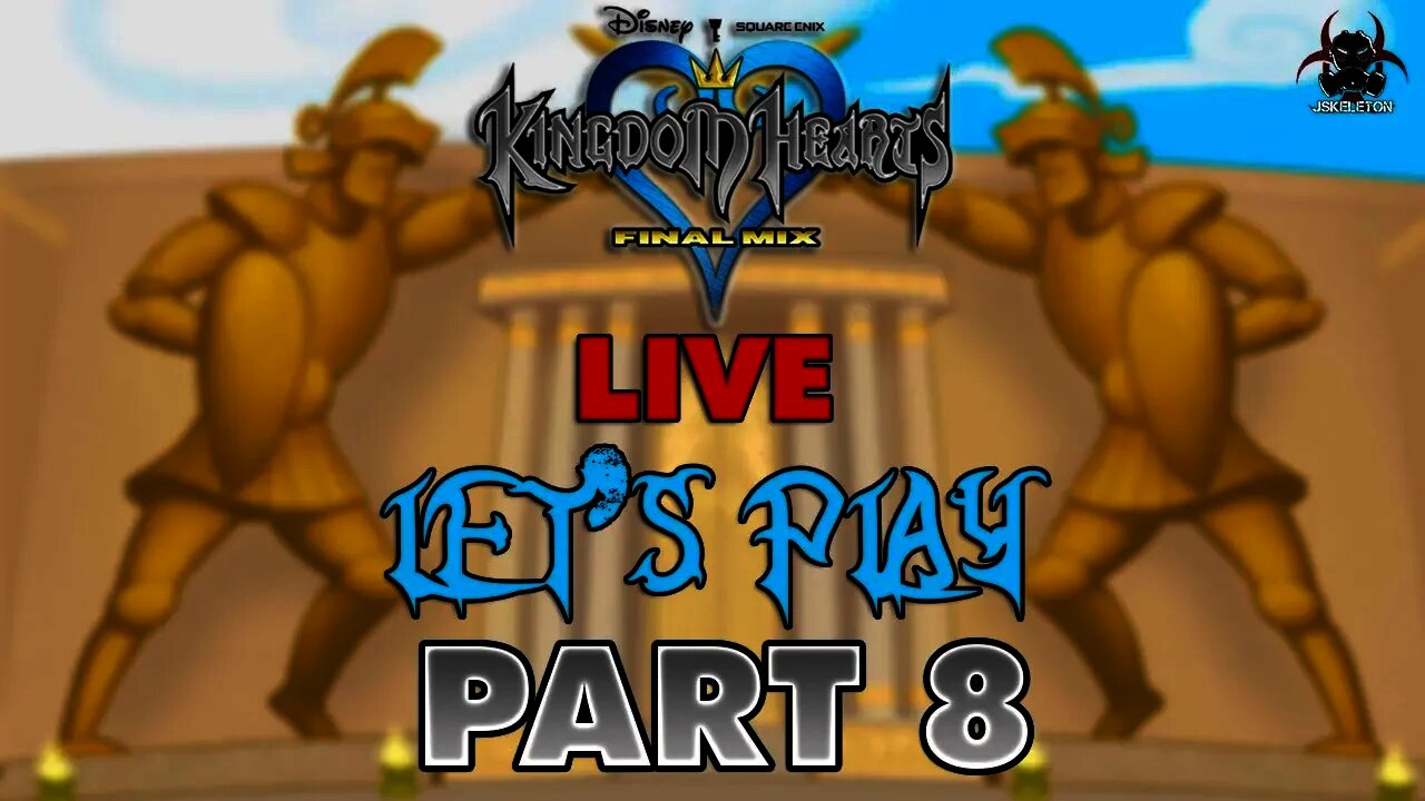 Kingdom Hearts 1.5 Final Mix - LIVE Let's Play/Walkthrough Part 8 - Hades Cup (Olympus Level Grind)