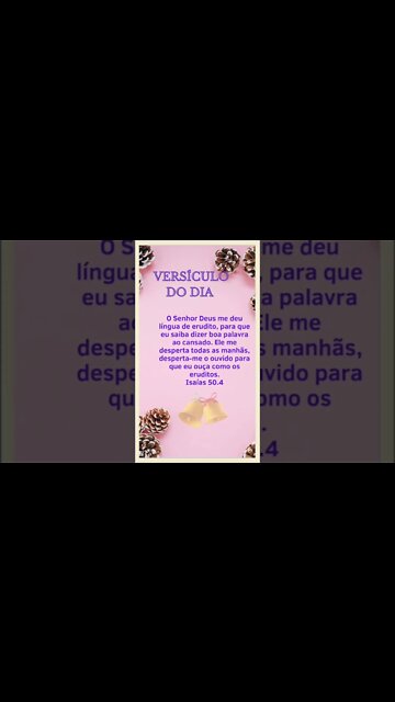 VERSÍCULO DO DIA 07/12/2022.#shorts