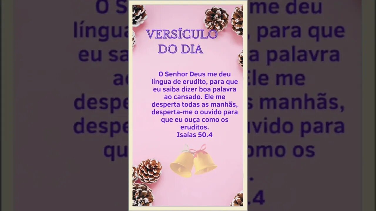 VERSÍCULO DO DIA 07/12/2022.#shorts