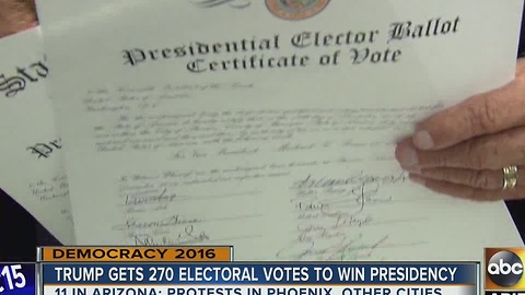 Donald Trump gets 270 votes to become U.S. president