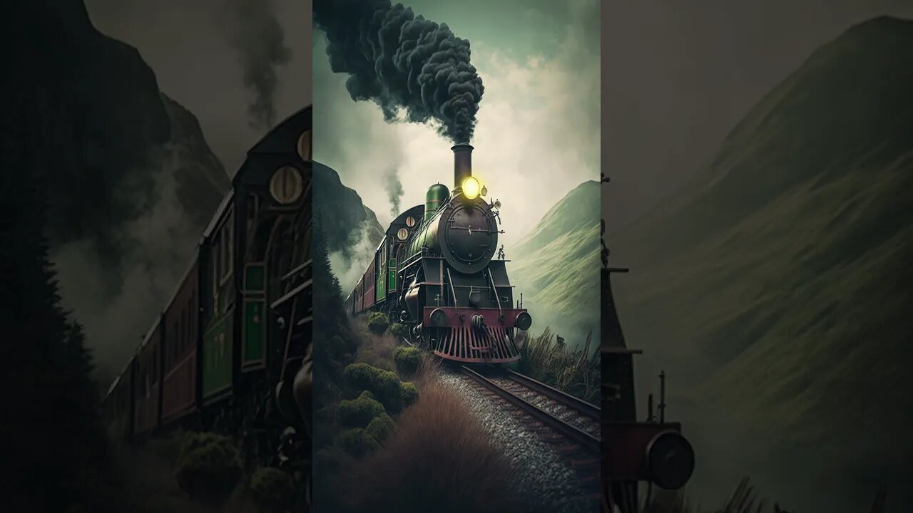 #relaxingmusic #ringtone #train #classic #retro #nostalgia #smoke #digitalart #shorts #landscape