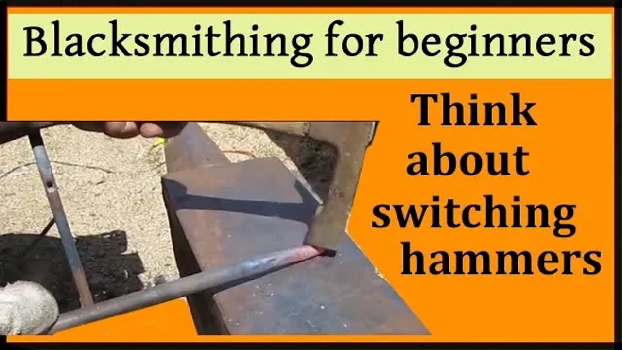 Blacksmithing technique: The value of switching hammers