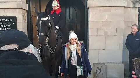 You can hear the kings guard shot many times #horseguardsparade