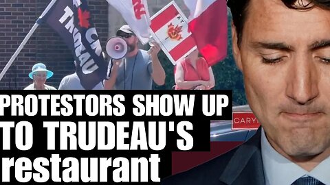 Justin Trudeau got PROTESTED while having lunch in Toronto today