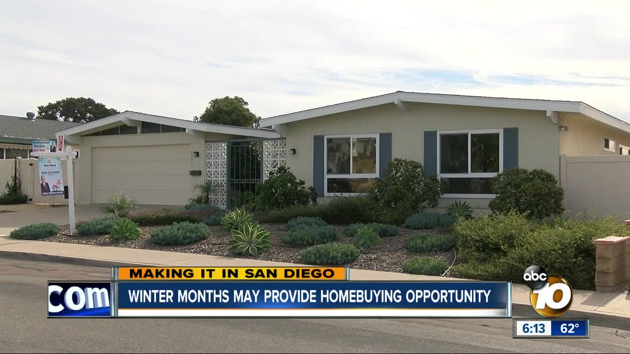 Making it in San Diego: Winter months may provide home buying opportunities