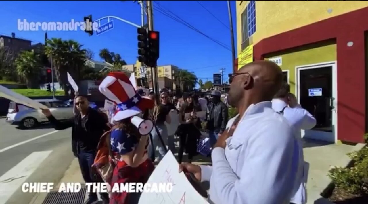 Anti lockdown demonstration in California