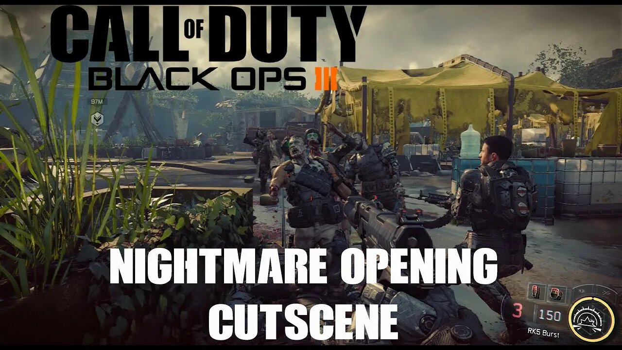Black Ops 3 Zombie campaign Nightmare opening cutscene.