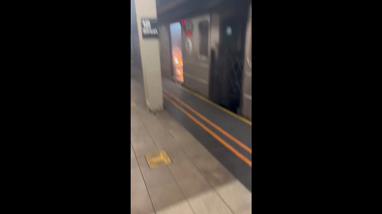 Sh!thole NYC subway on fire