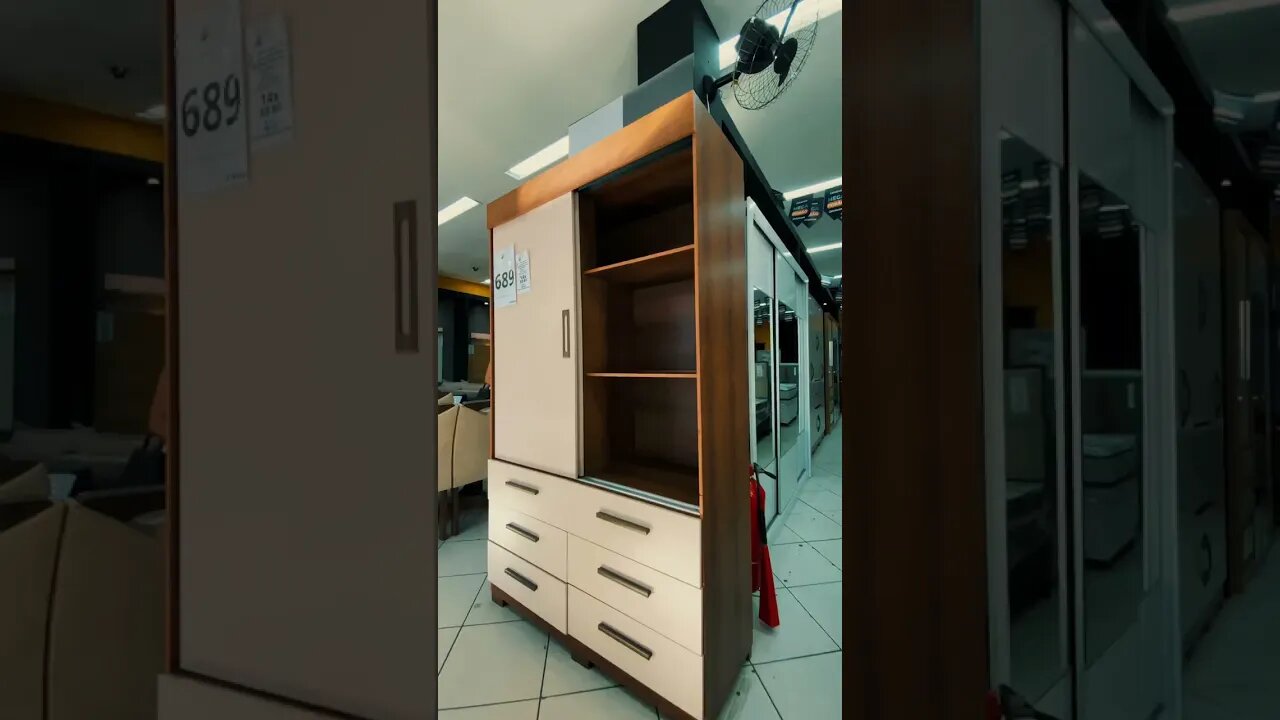 Moderno, o Guarda Roupa Buzios Sem Espelho vai deixar o ambiente mais aconchegante!