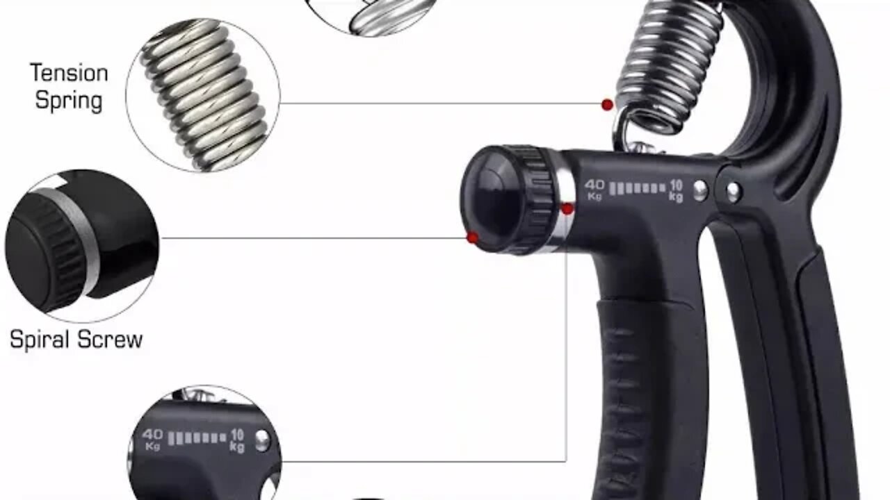 *Product Name: Adjustable Hand Grip Strengthener Comfortable Hand Gripper #handgrip #strength