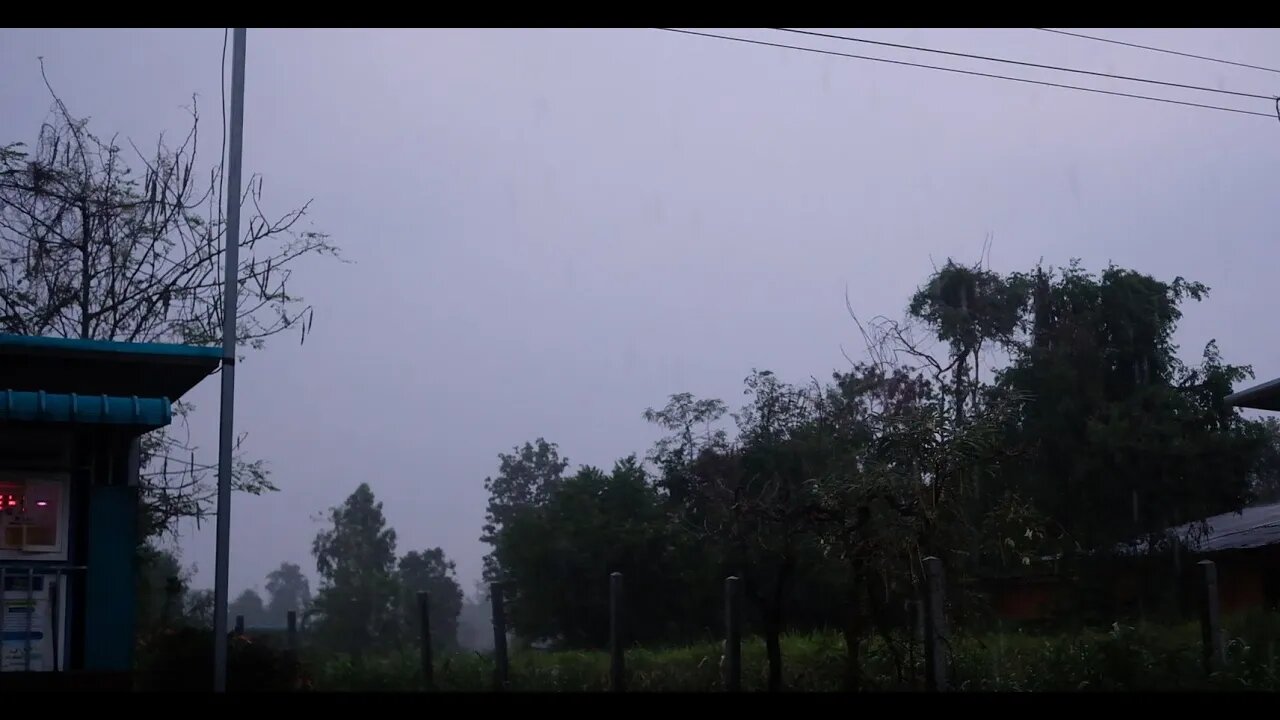 14 Minutes of heavy rain North east Thailand