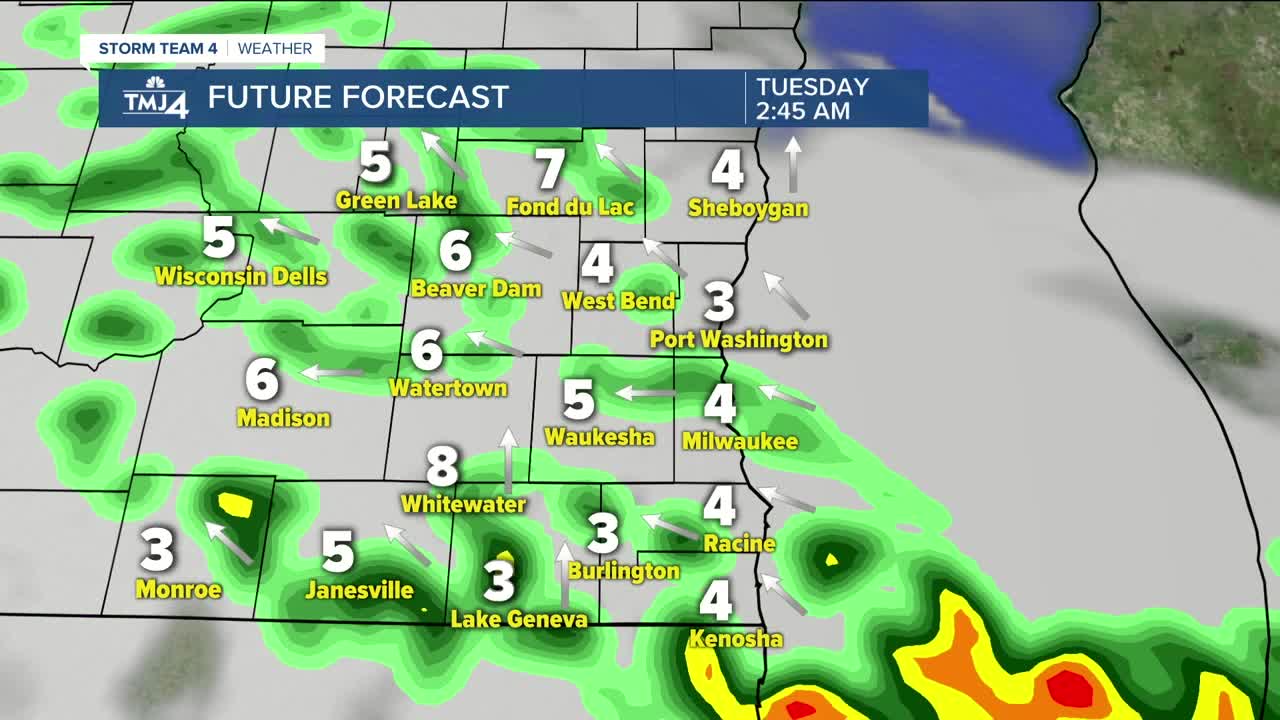 Warm temperatures are on the way for Tuesday, rain also expected