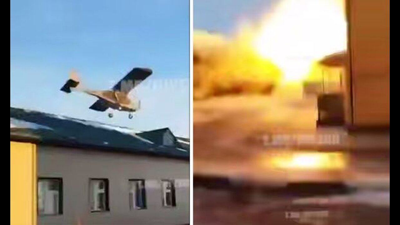 Ukrainian drones struck base of OMON and Police regiment in Chechnya - Footage of moment of attack