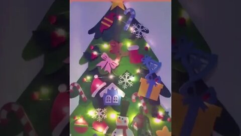 Árvore De Natal De Parede Pendurado Enfeite Luzes LED Decoração/Crianças😋 @ScanPlay 😋 26/11/2022 ⬇️