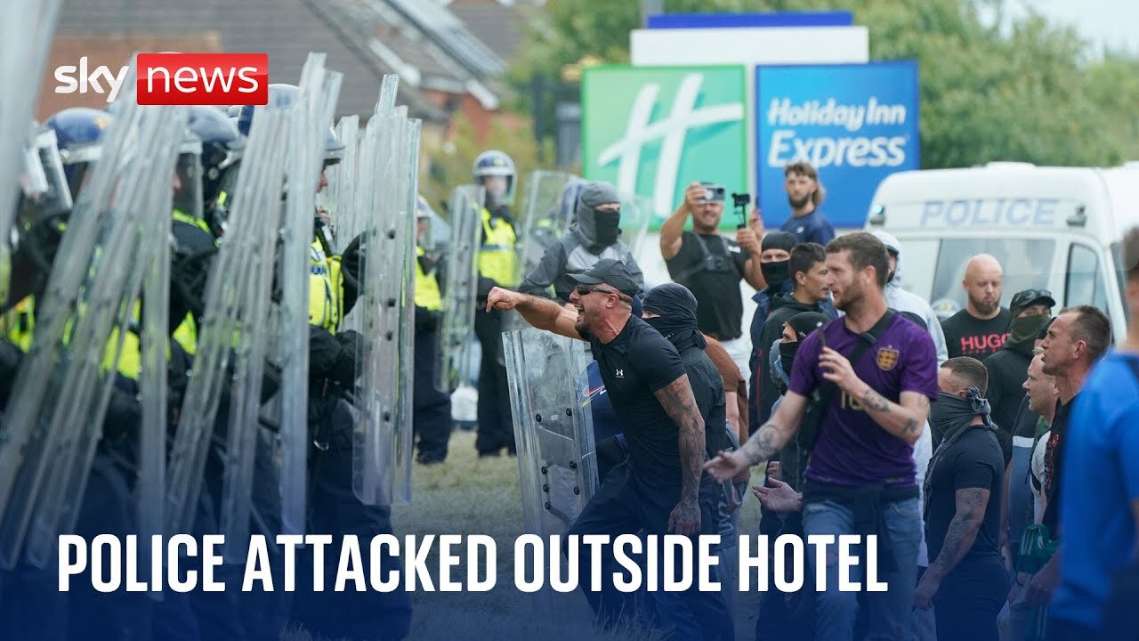 Chairs hurled at police as violence breaks out in Rotherham and Middlesbrough | NE