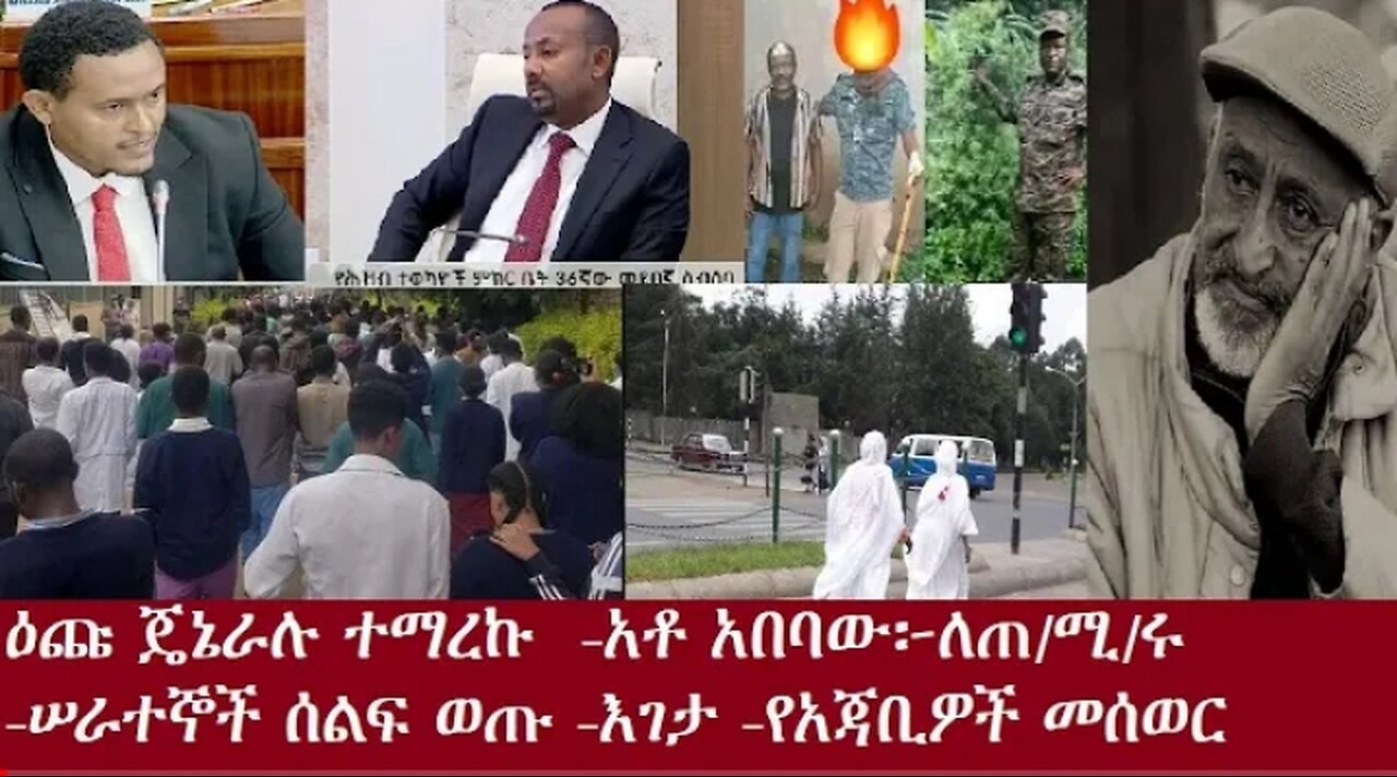 ዕጩ ጄኔራሉ ተማረኩ አቶ አበባው፦ለጠ ሚ ሩ ሠራተኞች ሰልፍ ወጡ የአጃቢዎች መሰወር እገታ July4 #dere news #dera zena #zena tube