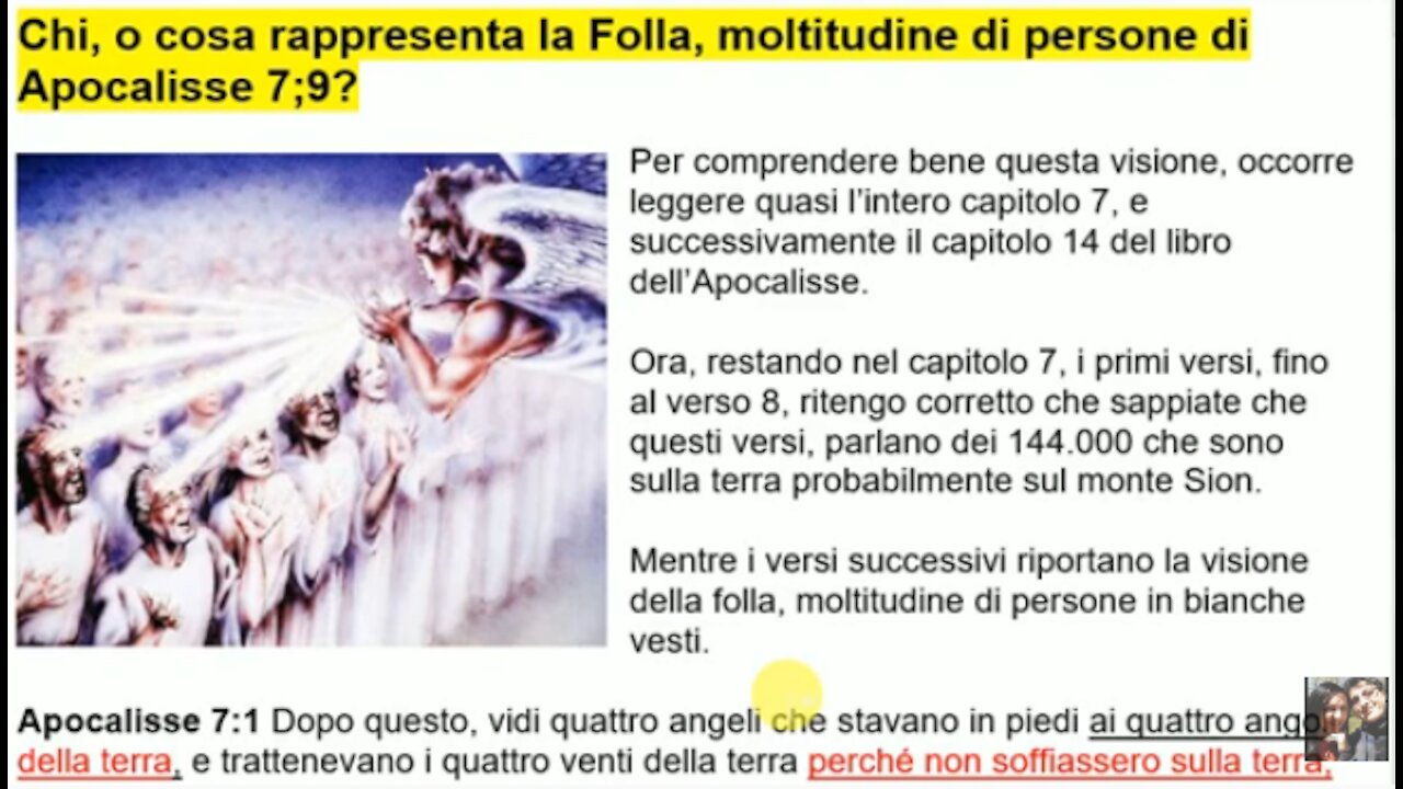La Folla, moltitudine di persone di Apocalisse 7;9