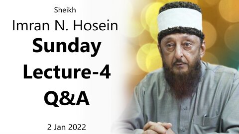 INH Sunday Class #4 (Lecture Q&A) - 2nd Jan 2022 Trinidad