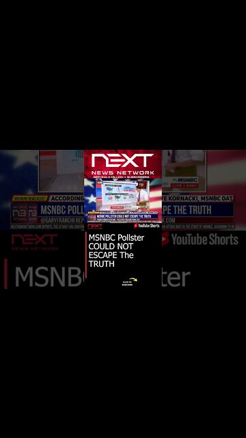 MSNBC Pollster COULD NOT ESCAPE The TRUTH #shorts