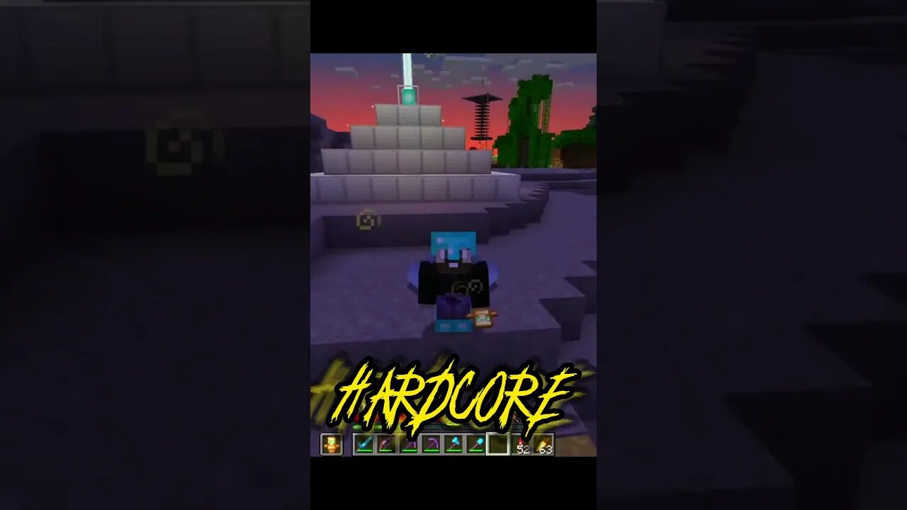 BOTCHING my own HARDCORE Intro - #minecraft #shorts