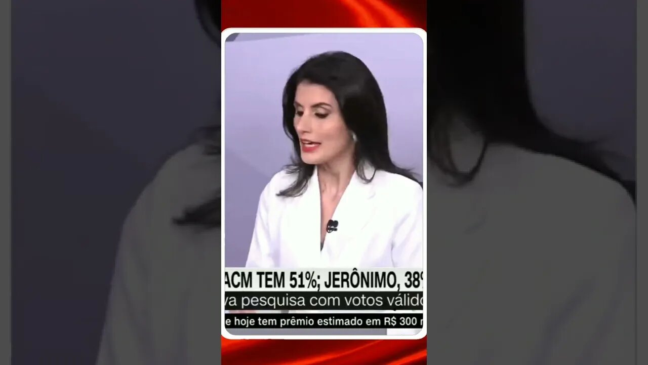 Datafolha para governo da BA: ACM Neto tem 51% dos votos válidos; Jerônimo, 38% | @SHORTS CNN