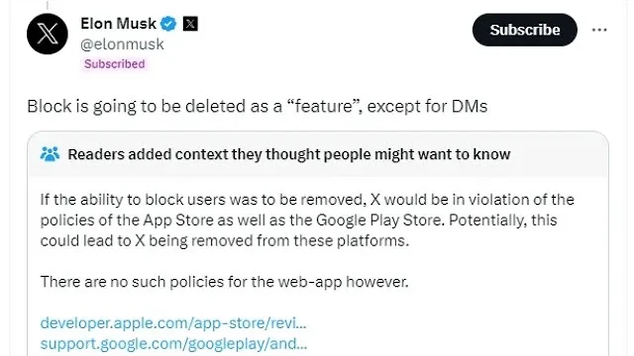 Elon Musk Plans To Get Rid Of The Block Button