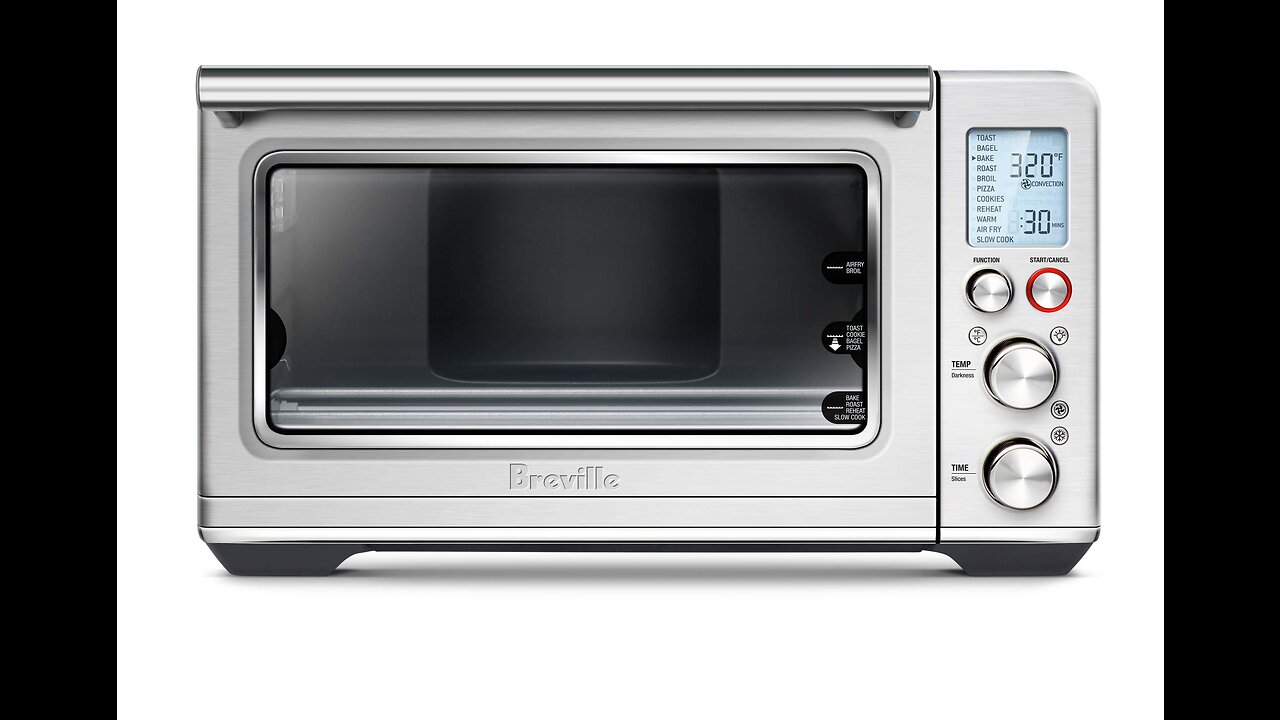 Breville Smart Oven Air Fryer Toaster Oven, Brushed Stainless Steel, BOV860BSS, Medium