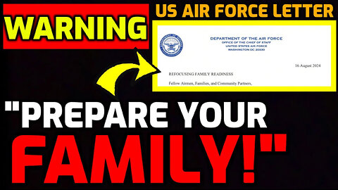 EMERGENCY ALERT!! - Air Force Families WARNED to PREPARE FOR "CATASTROPHIC EVENTS"