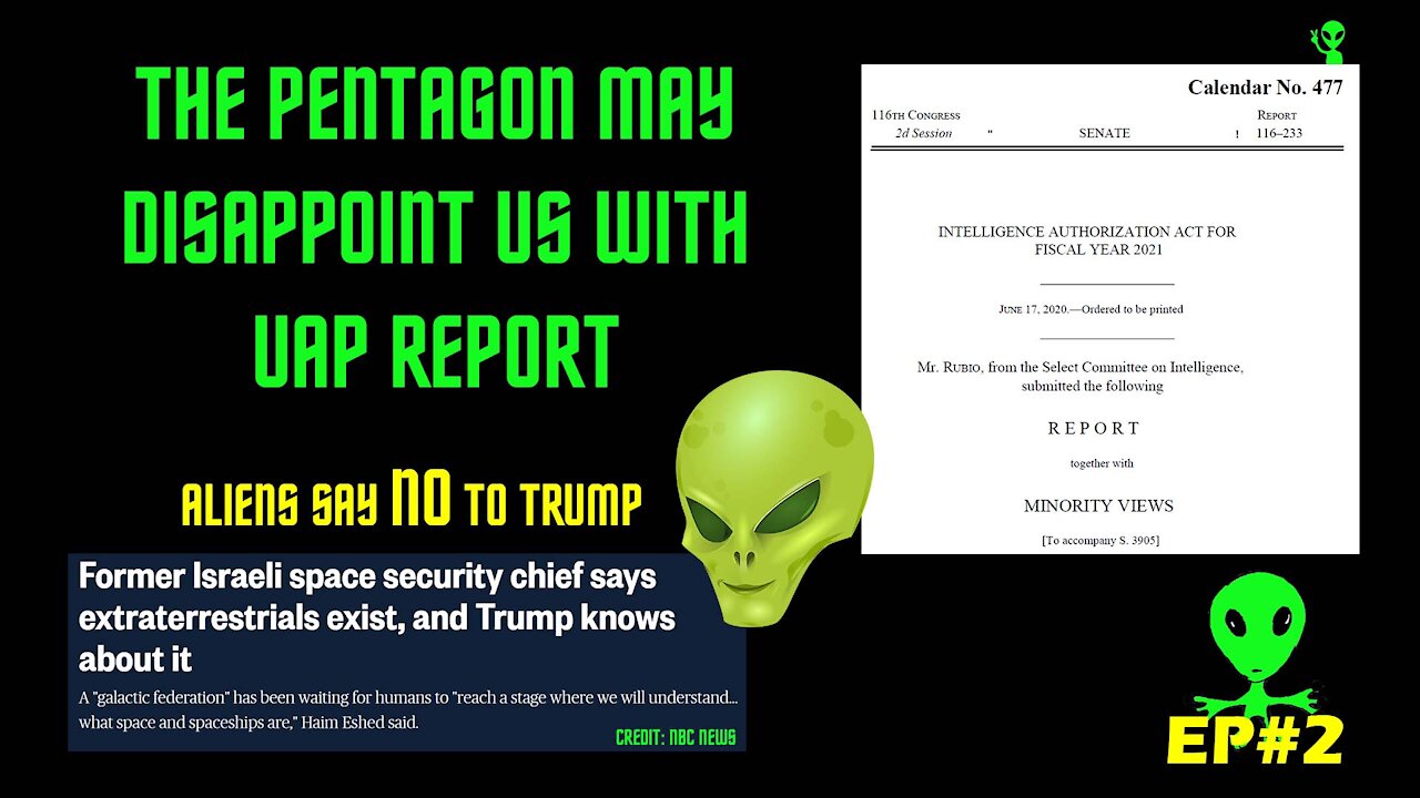 Why the Pentagon Wont Disclose Alien Life in Their Report