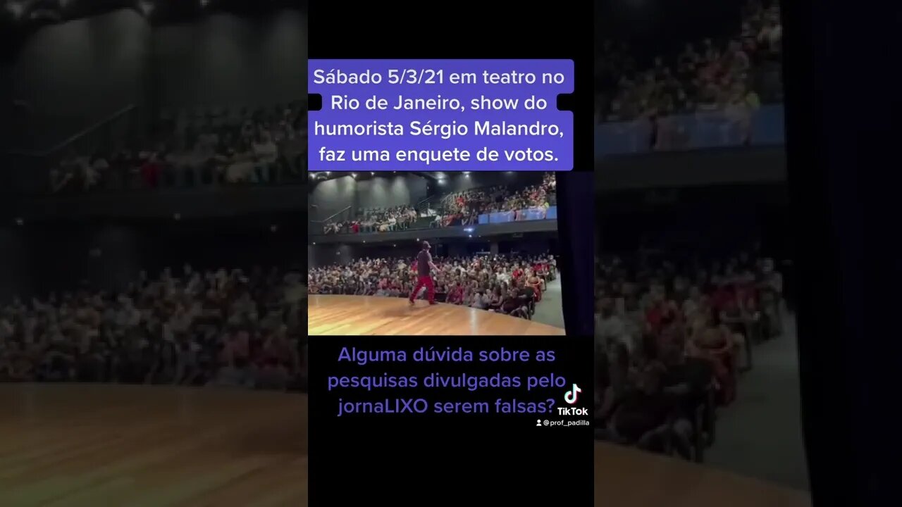 🤔Acreditas em pesquisas do jornaLIXO sobre o presidiário 9 dedos ser o preferido? 1/4