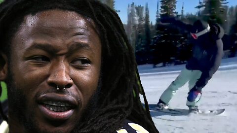 Saints Fans Go Nuts After Alvin Kamara Posts Himself Crashing While Snowboarding