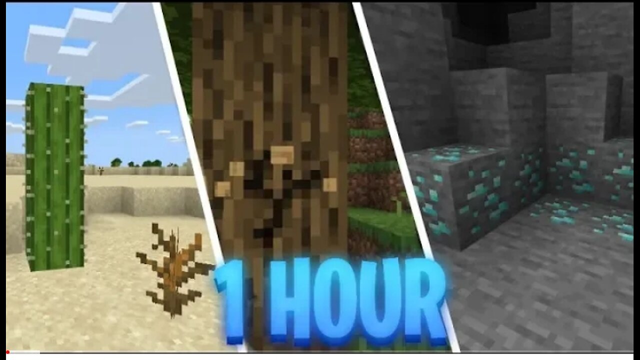 1 Hour of Minecraft survival gameplay