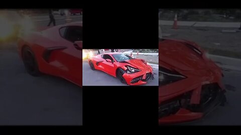 Smashed up Supercar