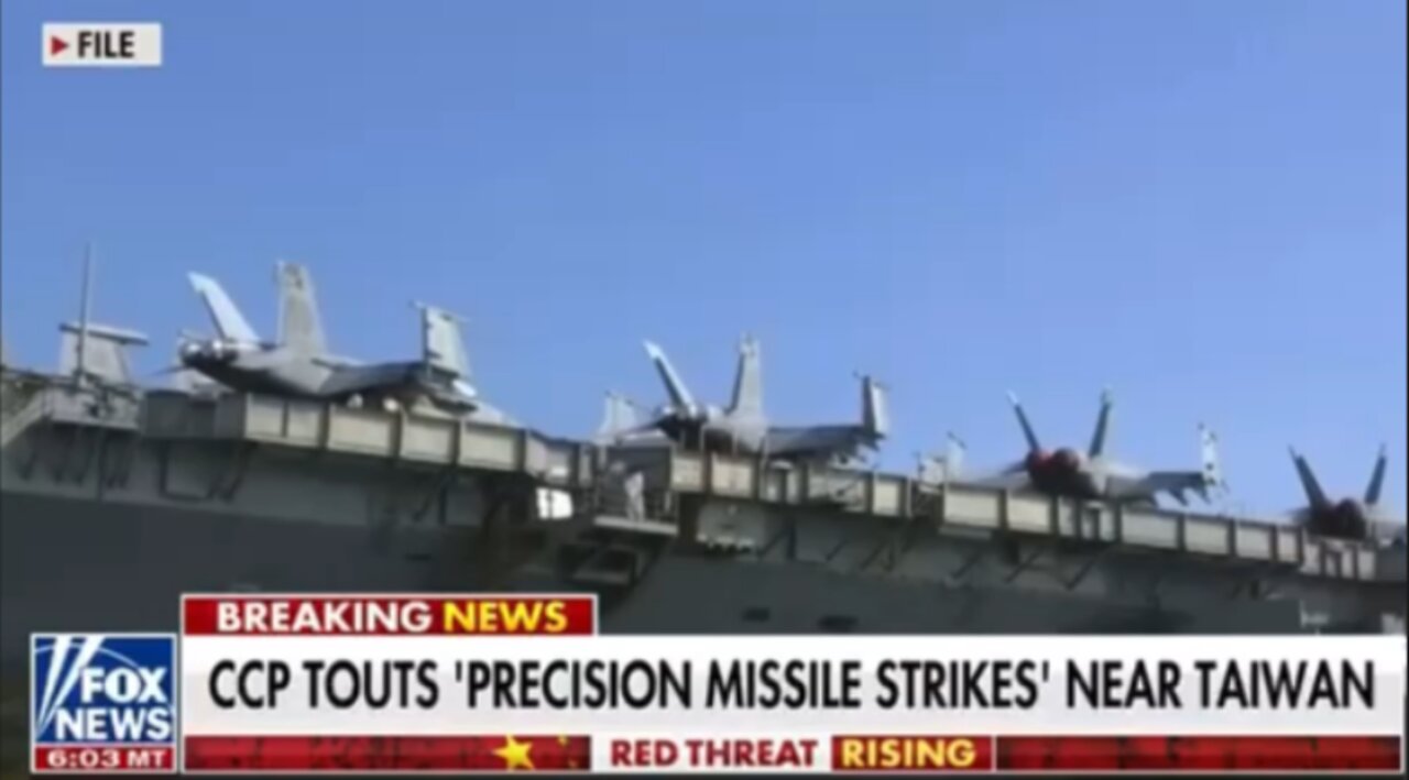 BREAKING!!! CCP MISSILE STRIKES NEAR TAIWAN!!!