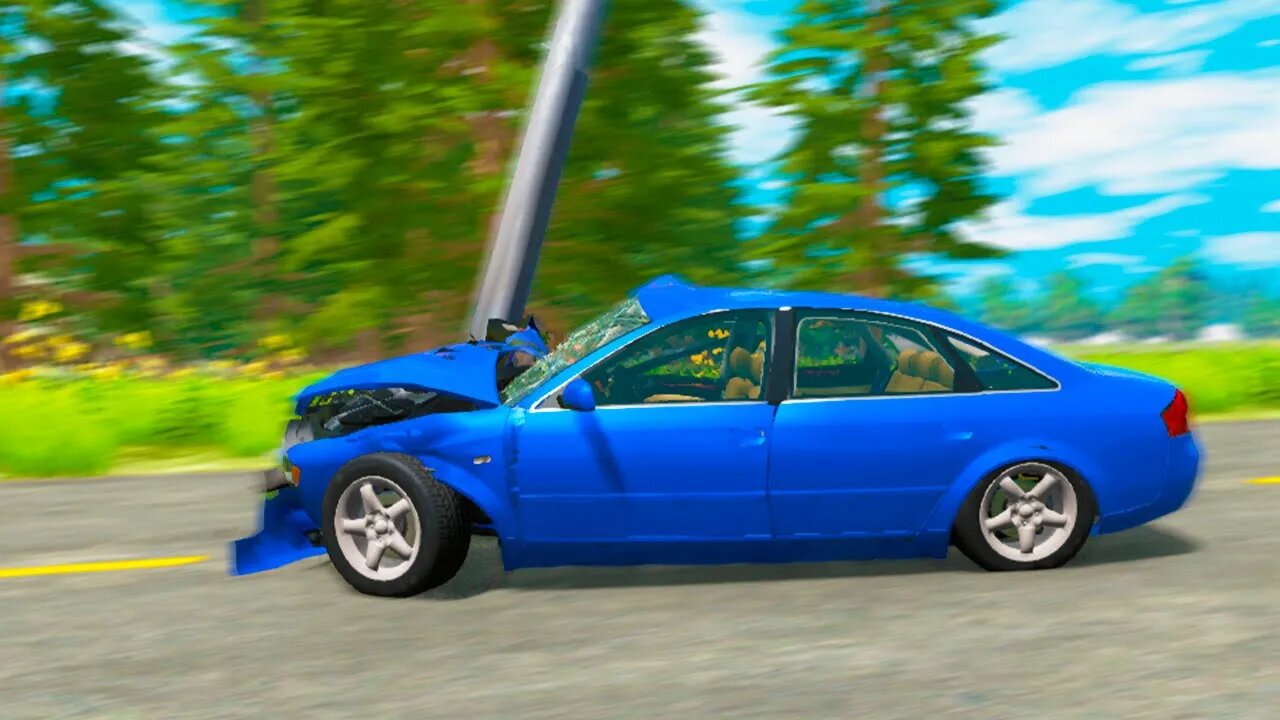 Audi A6 VS Pillar – BeamNG.Drive