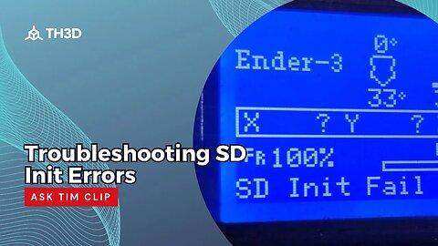 Troubleshooting SD Init Errors - Ask Tim Clip - 3/15/23