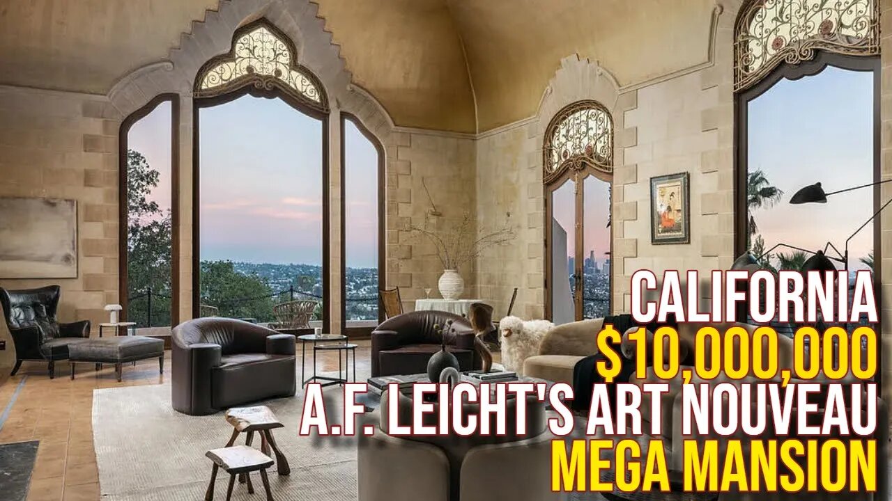 Touring $10,000,000 Art Noveau Mega Mansion.