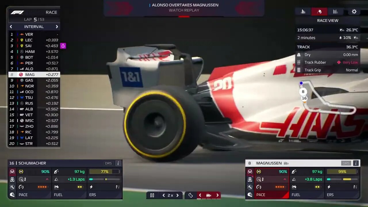 F1 Manager 2022 Season 2 Team Haas Race 16