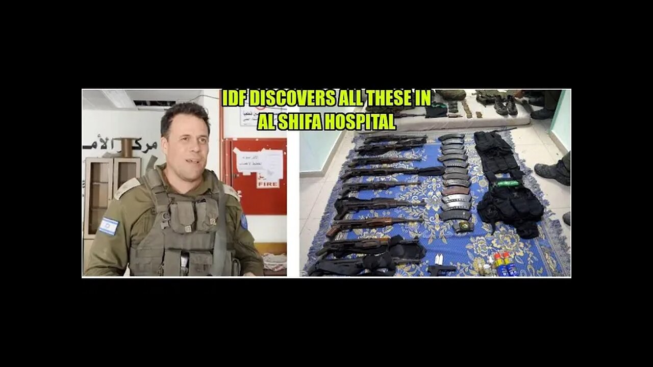 IDF finds weapons, military gear and sensitive information in AL SHIFA hospital